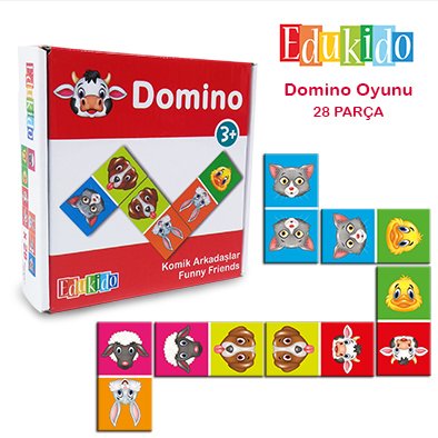 Edukido Komik Arkadaşlar Domino